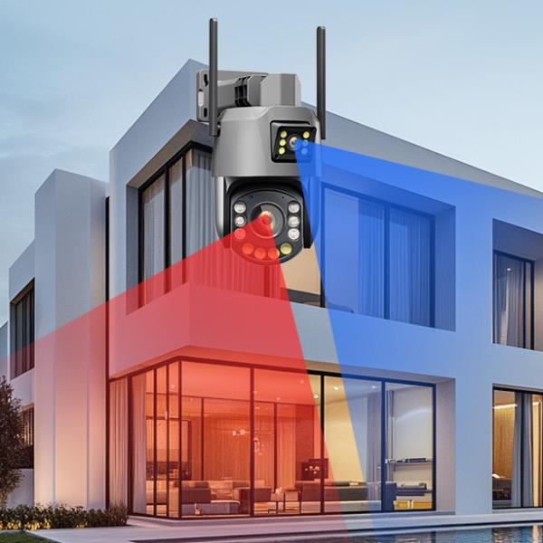 Camera de supraveghe WiFi , dual lens , 8 MP, zoom optic 36X