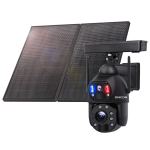 Camera de supraveghere 4G cu panou solar , ZOOM optic , dual lens